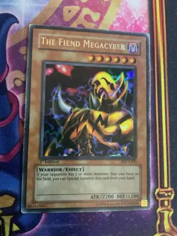 YuGiOh! The Fiend Megacyber PSV-E100 Ultra Rare 1st Edition - Image 1