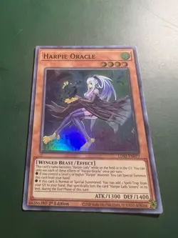 Yugioh Harpie Oracle LDS2-EN077 Ultra Rare 1st Ed GREEN NM - Image 1