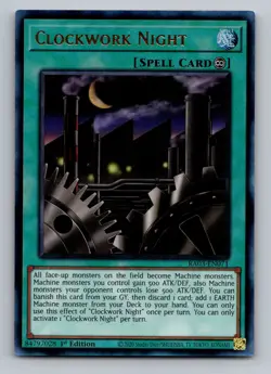 Clockwork Night (UR) RA03-EN071 Ultra Rare Quarter Century Bonanza Yu-Gi-Oh NM - Image 1