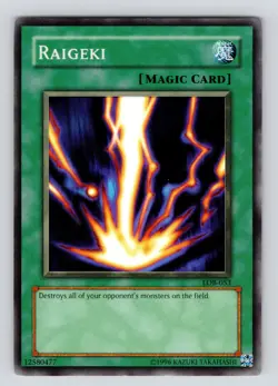 MP* - Yugioh! Raigeki - LOB-053 - Super Rare - Unlimited Edition - Image 1