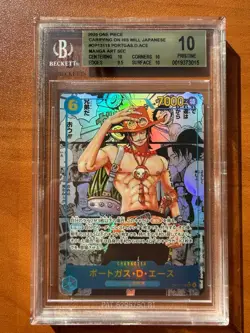 Portgas D. Ace(Manga Alt Art) OP13-119 SEC Carrying on His Will Japanese BGS 10 - Image 1