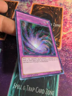 Yu-Gi-Oh! Time-Space Trap Hole MP15-EN119 1st Edition Secret Rare NM - Image 2