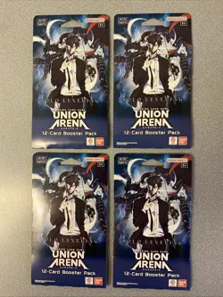 Union Arena Solo Leveling Sleeved Booster Blister Pack lot of 4 English Ver. - Image 1