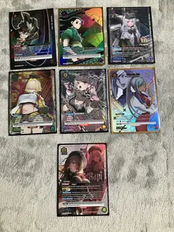 Lot Of 7 Union Arena R+ Lot NM NIKKE, Black Clover, And More - Image 1