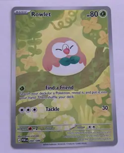 Rowlet 090/088 Perfect Order Illustration Rare Pokemon Card - Image 1