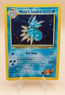 Misty's Seadra (Pre-Release) Gym Challenge Holo No. 9/132 Pokemon Card NM - Image 1