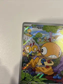Pokemon Scraggy 138/086 Illustration Rare Full Art Holo Sv: White Flare TCG Card - Image 3
