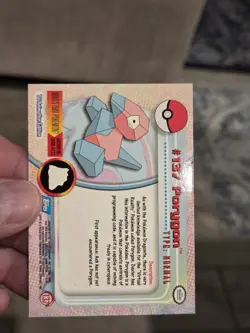 Topps Series 3 Pokemon TV Animation Card #137 Porygon - Non-Holo/Regular - Image 2