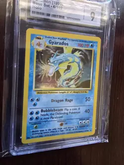 CGC 9 MINT Gyarados 1999 Base Set 6/102 Holo Pokemon Card - Image 2