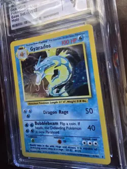 CGC 9 MINT Gyarados 1999 Base Set 6/102 Holo Pokemon Card - Image 3