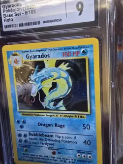 CGC 9 MINT Gyarados 1999 Base Set 6/102 Holo Pokemon Card - Image 5