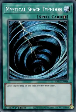 Mystical Space Typhoon - Secret Rare 1st Edition RA02-EN048 - NM - YuGiOh - Image 1