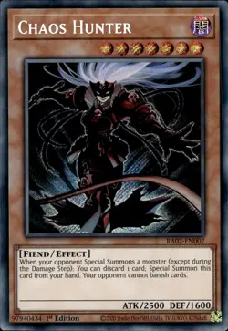 Chaos Hunter - Secret Rare 1st Edition RA02-EN007 - NM - YuGiOh - Image 1