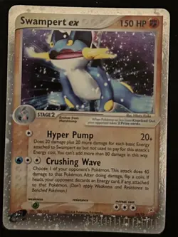 Swampert ex Team Magma vs. Team Aqua Rare Pokemon Card - Image 1