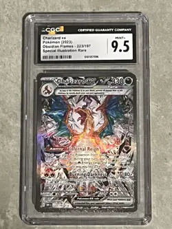 Pokemon TCG Charizard EX Sir Obsidian Flames Card 223/197 CGC 9.5 Mint English - Image 1
