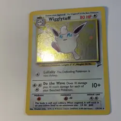 Pokemon TCG Wigglytuff 19/130 Base Set 2 Holo Rare 80 HP Balloon Card WOTC 2000 - Image 2