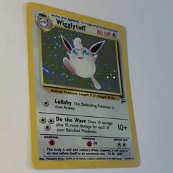 Pokemon TCG Wigglytuff 19/130 Base Set 2 Holo Rare 80 HP Balloon Card WOTC 2000 - Image 3