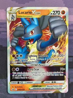 Lucario VSTAR SWSH214 Pokemon SWSH Black Star Promo Near Mint Card NM 1 - Image 1