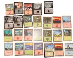 Magic The Gathering Land Lot Of 26 Cards (Older Cards) - Image 1