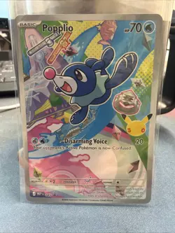 Popplio Full Art Promo Holo 043 Pokemon TCG Card 70HP Water - Image 1