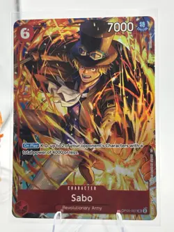 Bandai One Piece Card Game OP05 Foil SR Sabo OP05-007 Character English x4 - Image 2