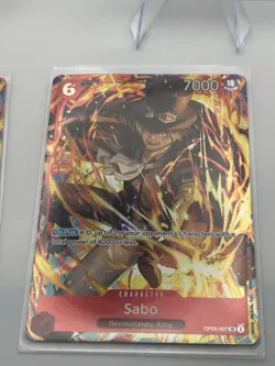 Bandai One Piece Card Game OP05 Foil SR Sabo OP05-007 Character English x4 - Image 4