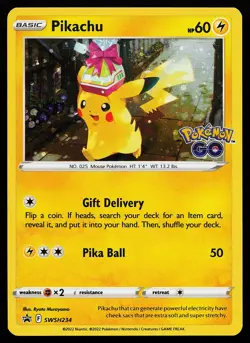 Pikachu SWSH234 Holo Sword & Shield Promo Pokemon Card - Image 1