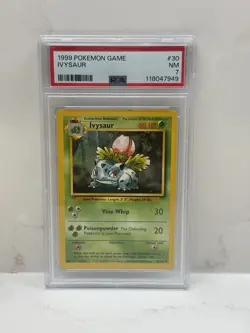 1999 Pokemon Ivysaur 30/102 Base Set Uncommon PSA 7 Pokemon TCG Card - Image 1