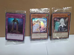 Yu-Gi-Oh Lost Art Promos Harpie Dancer, Tragedy & Ghost Sister & Spooky Dogwood - Image 1