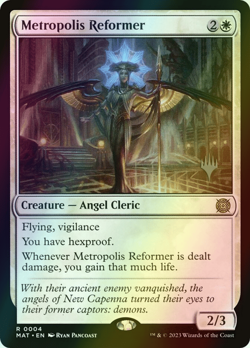 MTG Metropolis Reformer Stamped Foil ** MOM: The Aftermath Promos ** En (NM) - Image 1