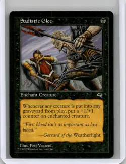 Lightly played Sadistic Glee #153 Tempest W/Tracking - Image 1