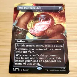 1x The Platinum Chip - Caged Sun, Fallout Secret Lair 2461, Magic MTG NM - Image 2