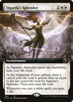 MTG Sigarda's Splendor Extended Art ** Innistrad: Midnight Hunt ** English (NM) - Image 1
