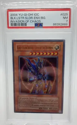2004 Yugioh Black Luster Soldier - Envoy of the Beginning IOC-025 PSA 7 - Image 1