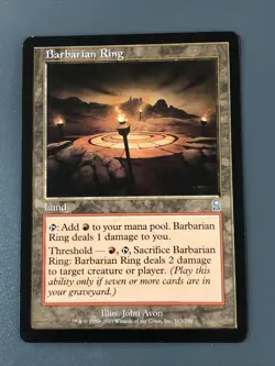 Barbarian Ring X1 Odyssey Ex Cond See Pics Front/back - Image 1