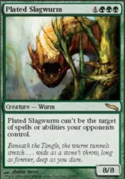 1 x Plated Slagwurm - Mirrodin - Light Play - MTG - Image 1