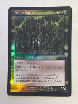MTG - Jungle Barrier - Apocalypse - Foil - LP - Magic the Gathering - Image 1
