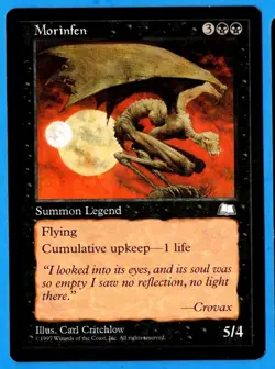 Morinfen - Weatherlight 1997 MTG Black Rare NP - Image 1