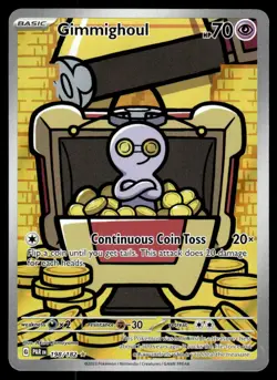 2023 Scarlet & Violet Series - Paradox Rift Gimmighoul Illustration Rare #198 - Image 1