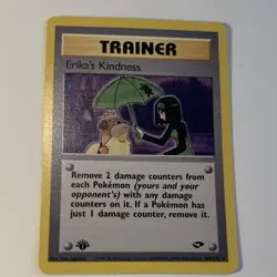 Pokemon TCG Erika's Kindness 103/132 Gym Challenge 1st Edition Rare Regular 2000 - Image 1