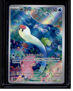 Wiglett 206/198 Sv01: Scarlet & Violet Base Set Holo Pokemon Tcg Full Art New - Image 1