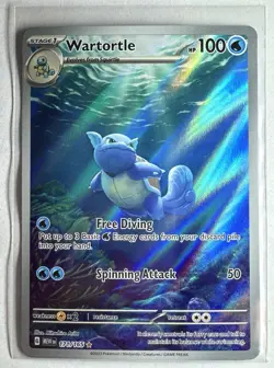 Pokemon Scarlet & Violet 151 Wartortle 171/165 Illustration Rare & Snorlax READ - Image 1