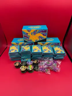 pokemon tcg ascended heroes etb accessories 24 sleeve packs-64 coins-25 dice - Image 1