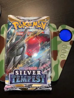 22.0g HEAVY Pokemon TCG Sword Shield Silver Tempest Booster Pack From ETB Regi - Image 1
