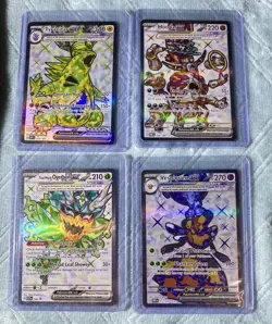 Pokemon TCG 4 Card Tera Evo Ultra Rare Lot NM Tyranitar + - Image 1