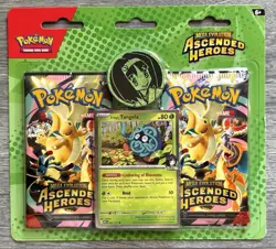 Pokemon TCG Ascended Heroes Erika's Tangela 2-Pack Blister - BRAND NEW SEALED - Image 1