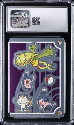 2007 POKEMON DIAMOND & PEARL MEOWTH/CARNIVINE/WOBBUFFET/MIME JR/ CGC 7.5 - Image 2