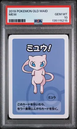 2019 POKEMON OLD MAID MEW PSA 10 - Image 1