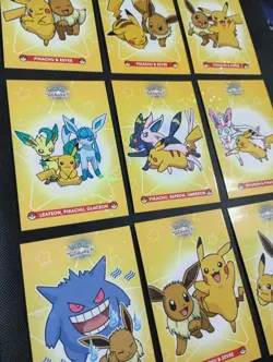 Pokemon Let's Go Eevee Database Peru Pika Duo's Set Eeveelutions STAR HOLO - Image 3