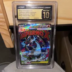 Mega Charizard X ex CGC PRISTINE 10 Holo Mega Dream ex Mega Attack Rare Pokemon - Image 1